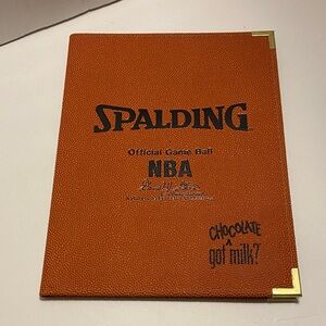 Vintage Spalding NBA Official Basketball Folder Notebook NBA Paper Notepad